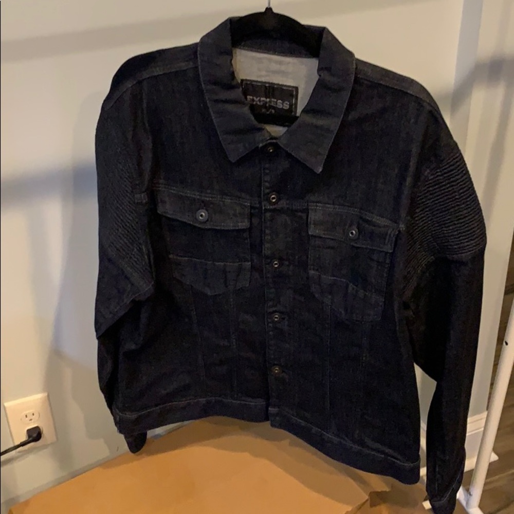 Express Denim Biker Jacket